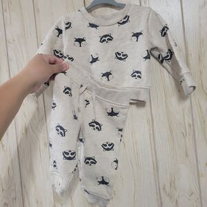 Lullaby Lane Wild Animal Sweater Pants Set 3-6M